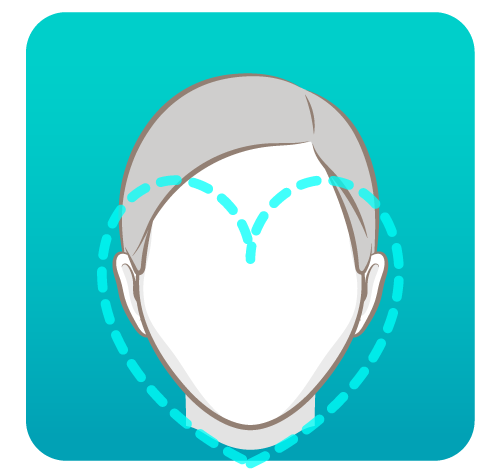 Ilustración de un rostro corazón